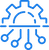 Blue Information Technology Assistant Diploma Icon