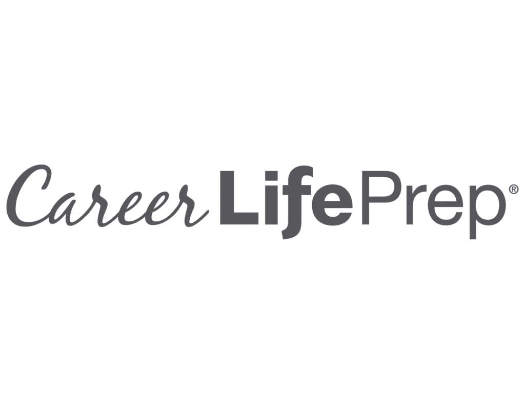Text logo that reads "Career Life Prep" with "Career" in a cursive font and "Life Prep" in a bold sans-serif font.