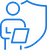 Blue Information Technology Assistant Diploma Icon